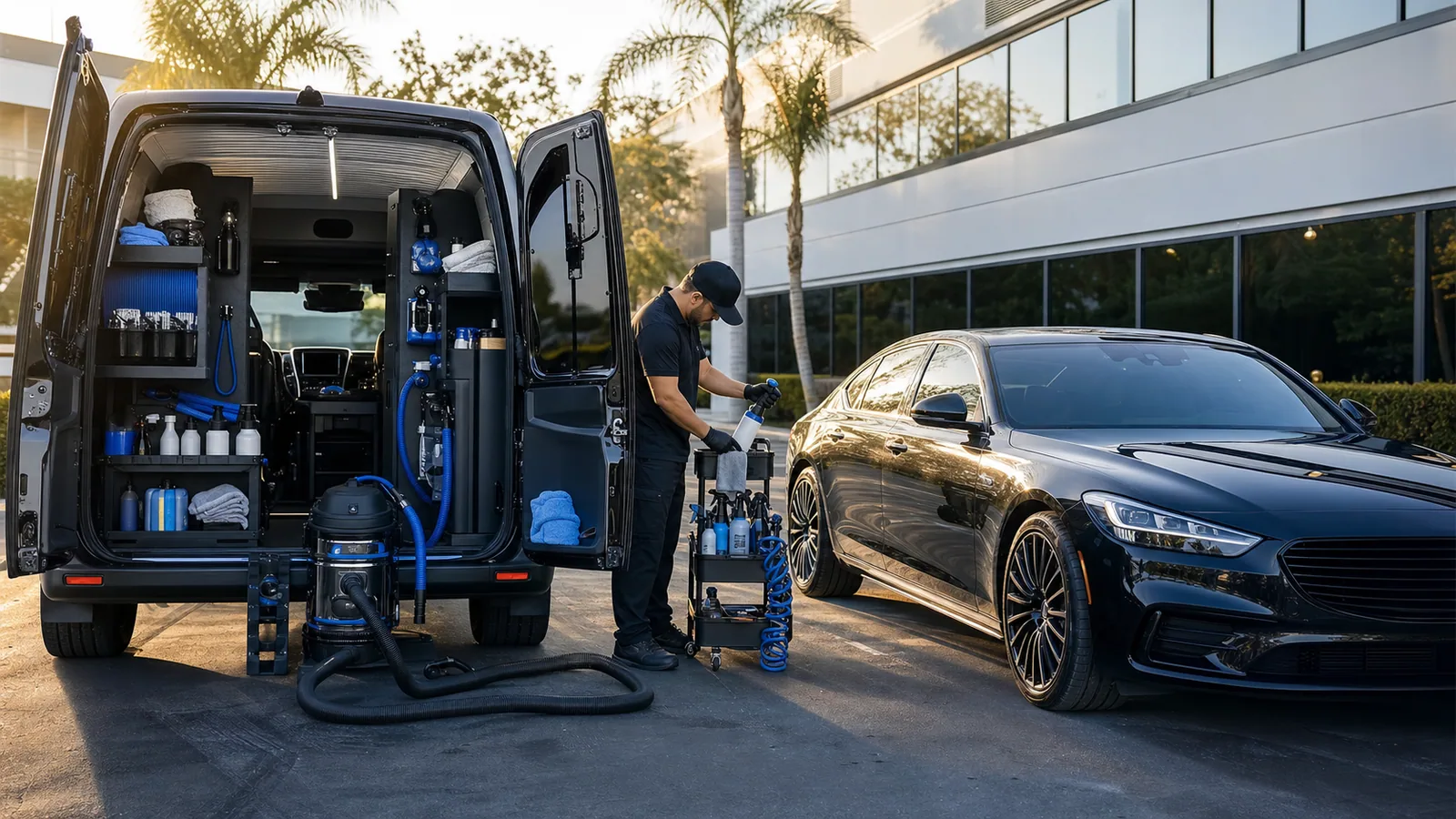 Juan and Only Detailing preparation process in Tampa